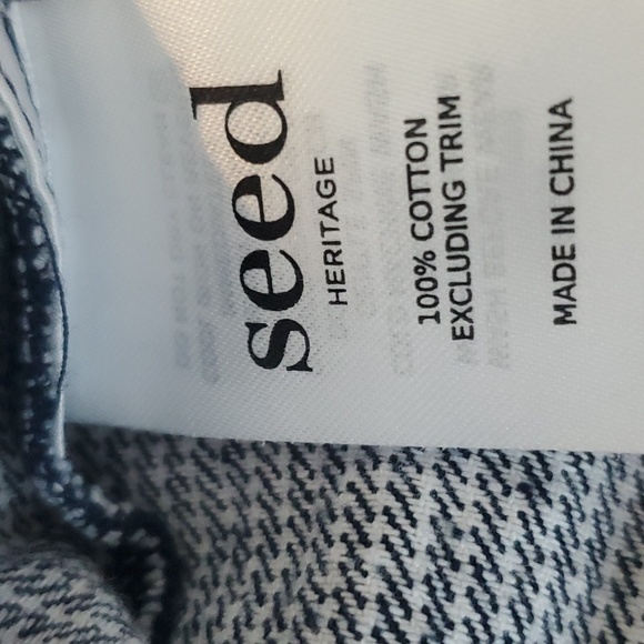 Seed Heritage Blue and White Striped Overalls - Picture 8 of 8